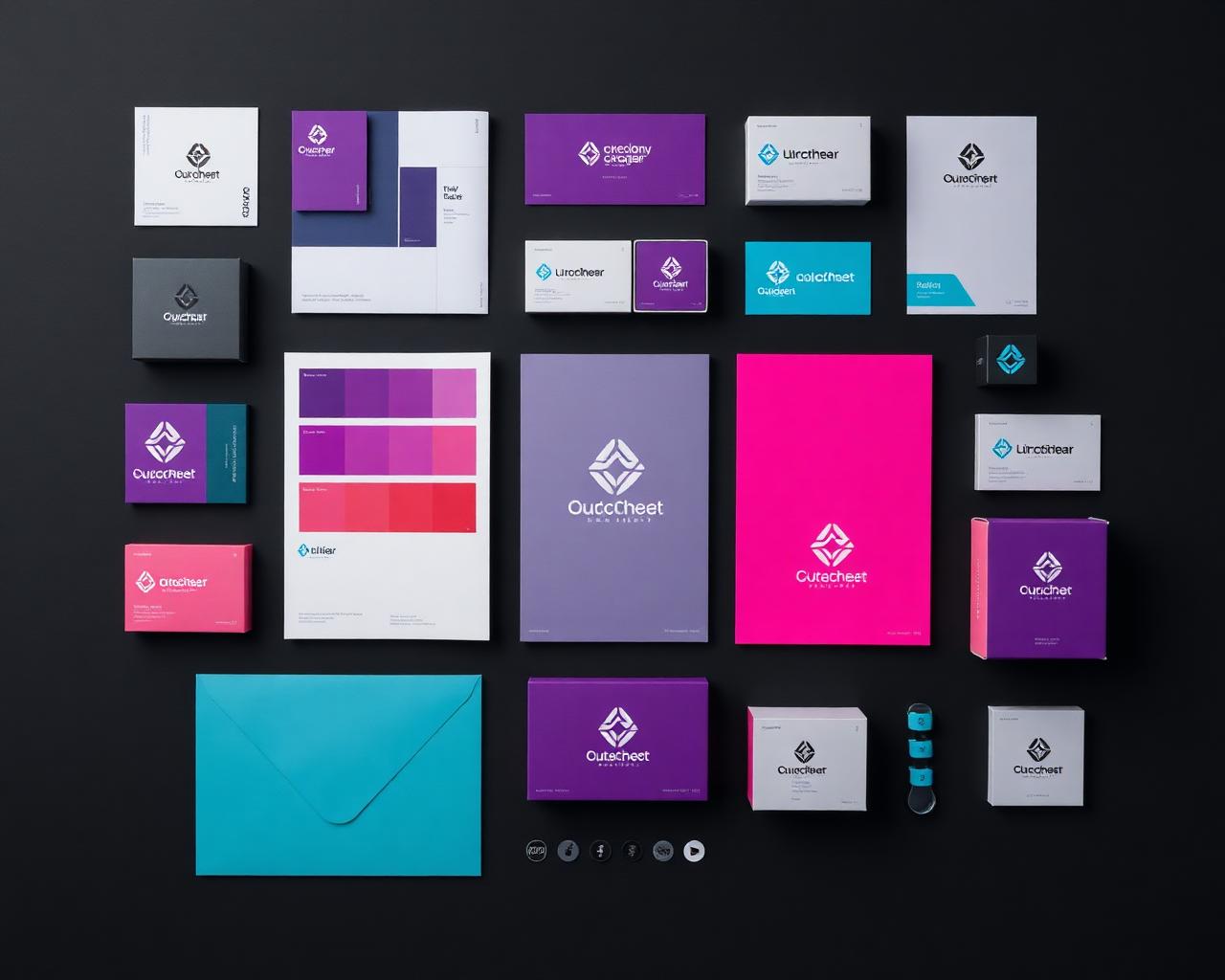 Vantage Bank brand identity presentation with palette, typography, packaging and stationery